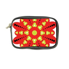 A Red And Yellow Flower With Black Dots Coin Purse by catchydesignhill