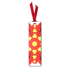 A Red And Yellow Flower With Black Dots Small Book Marks by catchydesignhill