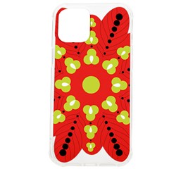 A Red And Yellow Flower With Black Dots Iphone 12 Pro Max Tpu Uv Print Case by catchydesignhill