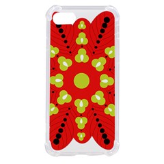 A Red And Yellow Flower With Black Dots Iphone Se by catchydesignhill