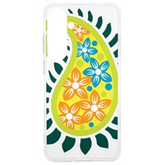 A Yellow And Green Paisley With Leaves And Flowers Samsung Galaxy S24 Ultra 6 9 Inch Tpu Uv Case by catchydesignhill