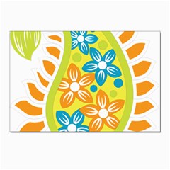 Art, Circle, Event, Floral Design, Font, Motif, Pattern, Plant, Rectangle, Symmetry Postcard 4 x 6  (pkg Of 10) by catchydesignhill