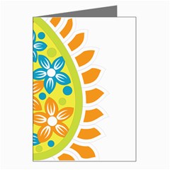 Art, Circle, Event, Floral Design, Font, Motif, Pattern, Plant, Rectangle, Symmetry Greeting Card by catchydesignhill