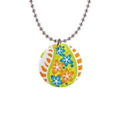 Art, Circle, Event, Floral Design, Font, Motif, Pattern, Plant, Rectangle, Symmetry 1  Button Necklace