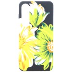 Two Yellow And Green Flowers On A White Background Samsung Galaxy S24 6.2 Inch Black TPU UV Case Front