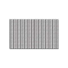 A Black And White Background With A Lot Of Dots Sticker (Rectangular)