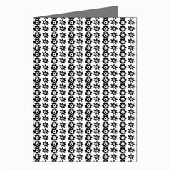 A Black And White Background With A Lot Of Dots Greeting Cards (Pkg of 8)