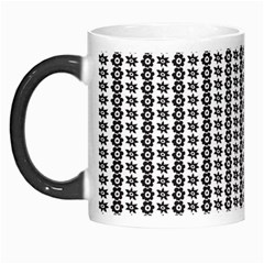 A Black And White Background With A Lot Of Dots Morph Mug by catchydesignhill