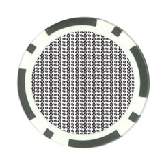 A Black And White Background With A Lot Of Dots Poker Chip Card Guard