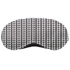 A Black And White Background With A Lot Of Dots Sleep Mask