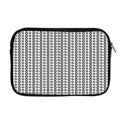 A Black And White Background With A Lot Of Dots Apple MacBook Pro 17  Zipper Case