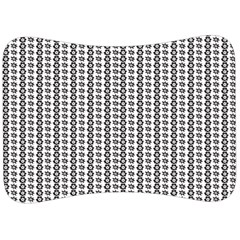 A Black And White Background With A Lot Of Dots Velour Seat Head Rest Cushion