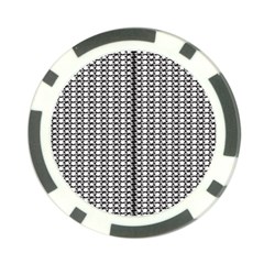 A Black And White Photo Of A Pattern Poker Chip Card Guard by catchydesignhill