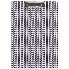 A Black And White Background With A Lot Of Dots A4 Acrylic Clipboard by catchydesignhill