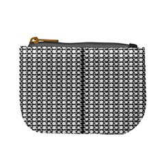 A Black And White Photo Of A Pattern Mini Coin Purse by catchydesignhill