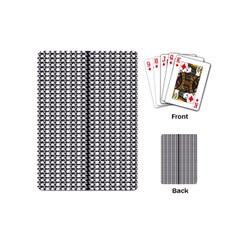 A Black And White Photo Of A Pattern Playing Cards Single Design (mini)