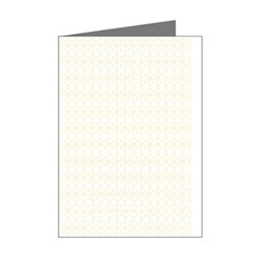 A White And Gold Geometric Pattern Mini Greeting Card