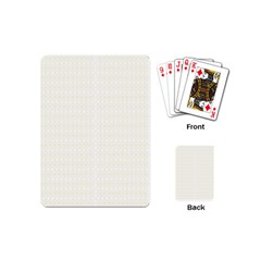 A White And Gold Geometric Pattern Playing Cards Single Design (mini)