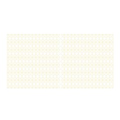 A White And Gold Geometric Pattern Satin Wrap 35  X 70  by catchydesignhill