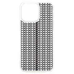 A Black And White Photo Of A Pattern Iphone 15 Pro Max Tpu Uv Print Case