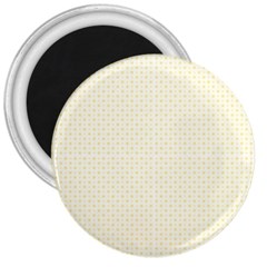 A Yellow And White Background With Small Circles 3  Magnets