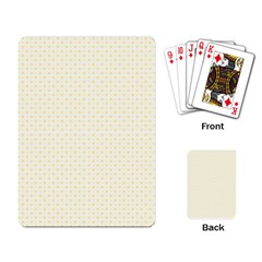 A Yellow And White Background With Small Circles Playing Cards Single Design (rectangle)