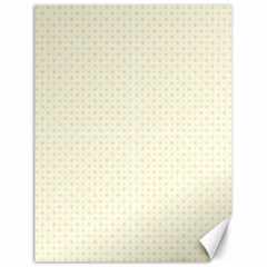 A Yellow And White Background With Small Circles Canvas 18  X 24  by catchydesignhill