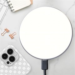 A White And Gold Geometric Pattern Wireless Fast Charger(white) by catchydesignhill