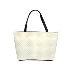 A Yellow And White Background With Small Circles Classic Shoulder Handbag by catchydesignhill