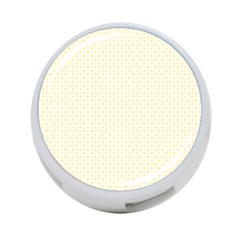 A Yellow And White Background With Small Circles 4-port Usb Hub (two Sides) by catchydesignhill