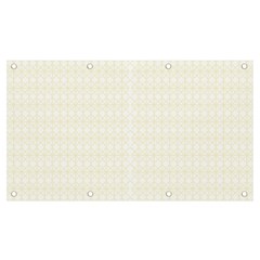 A White And Gold Geometric Pattern Banner And Sign 7  X 4 