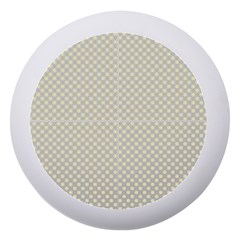 A Yellow And White Background With Small Circles Dento Box With Mirror by catchydesignhill