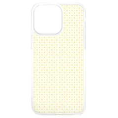 A Yellow And White Background With Small Circles Iphone 15 Pro Max Tpu Uv Print Case