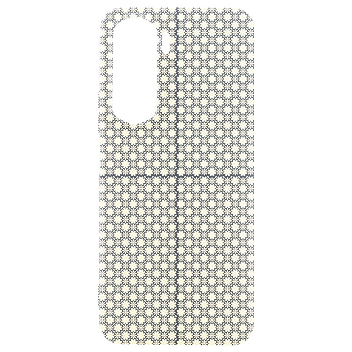 A Yellow And White Background With Small Circles Samsung Galaxy S24 Plus 6.7 Inch Black TPU UV Case