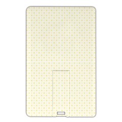 A Yellow And White Background With Small Circles Name Card Style Usb Flash Drive