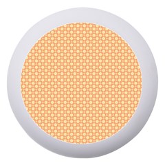 An Orange And White Background With A Pattern Dento Box With Mirror by catchydesignhill