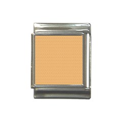 An Orange And White Background With Small Squares Italian Charm (13mm)