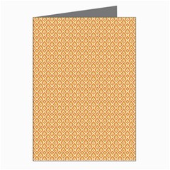 An Orange And White Background With Small Squares Greeting Cards (pkg Of 8) by catchydesignhill