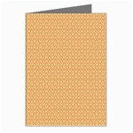 An Orange And White Background With Small Squares Greeting Cards (Pkg of 8) Left