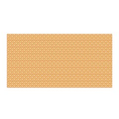 An Orange And White Background With Small Squares Satin Wrap 35  X 70  by catchydesignhill