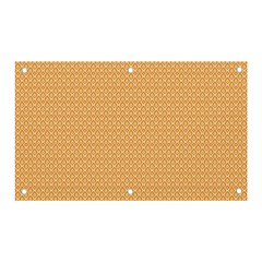 An Orange And White Background With Small Squares Banner And Sign 5  X 3  by catchydesignhill