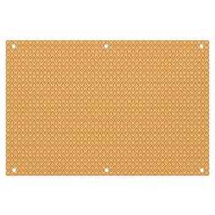 An Orange And White Background With Small Squares Banner And Sign 6  X 4  by catchydesignhill