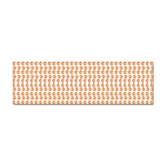 An Orange And White Pattern On A White Background Sticker Bumper (100 Pack) by catchydesignhill