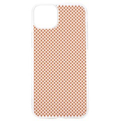 An Orange And White Geometric Pattern Iphone 15 Pro Tpu Uv Print Case by catchydesignhill