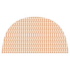 An Orange And White Pattern On A White Background Anti Scalding Pot Cap by catchydesignhill