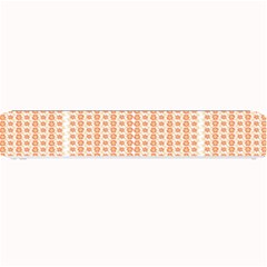 An Orange And White Striped Background With Small Circles Small Bar Mat by catchydesignhill