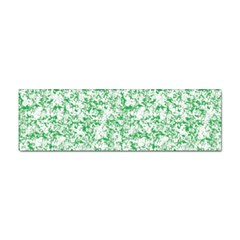 A Green And White Background With Small White Dots Sticker (bumper) by catchydesignhill