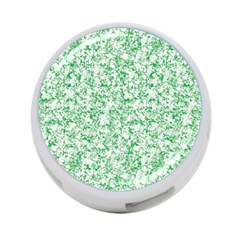 A Green And White Background With Small White Dots 4-port Usb Hub (two Sides) by catchydesignhill