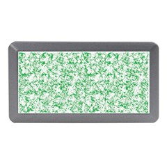 A Green And White Background With Small White Dots Memory Card Reader (mini)