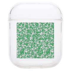 A Green And White Background With Small White Dots Soft Tpu Airpods 1/2 Case